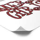 Vrolijke Christmouse met Boom Poster (Hoek)