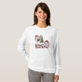 Vrolijke Christmouse met Boom T-shirt (Voorkant volledig)