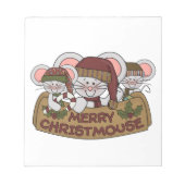 Vrolijke Christmouse Notitieblok (Voorkant)