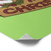 Vrolijke Christmouse Poster (Hoek)