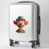 Vrolijke Clown Sticker (Koffer)