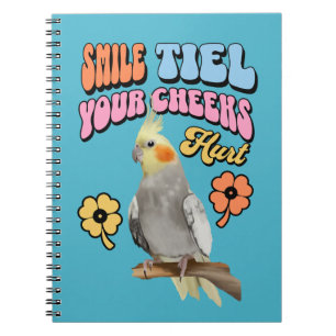 Vrolijke Cockatiel Parrot Notitieboek