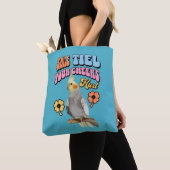 Vrolijke Cockatiel Parrot Tote Bag (Dichtbij)
