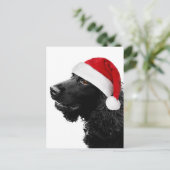 Vrolijke Cocker van Kerstmis Feestdagenkaart (Staand voorkant)