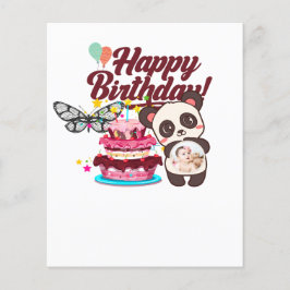 Vrolijke Confetti Happy Birthday Greeting Flyer