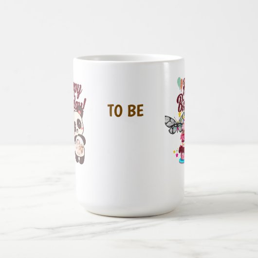 Vrolijke Confetti Happy Birthday Greeting Koffiemok (Center)