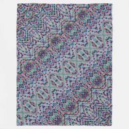 Vrolijke Confetti Mozaïek Fleece Deken