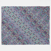 Vrolijke Confetti Mozaïek Fleece  Deken (Voorkant (Horizontaal))
