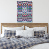 Vrolijke Confetti Mozaïek IV Canvasprint Canvas Afdruk (Insitu (Slaapkamer))