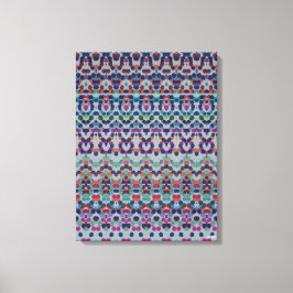 Vrolijke Confetti Mozaïek IV Canvasprint Canvas Afdruk