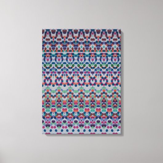Vrolijke Confetti Mozaïek IV Canvasprint Canvas Afdruk (Voorkant)