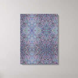 Vrolijke Confetti Mozaïek Uitgerekte Canvas Print