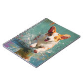 Vrolijke Corgi Splash Notitieboek (Linkerzijde)