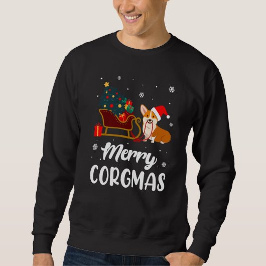 Vrolijke Corgmas Corgi Dog Kerstmis Trui (Voorkant)
