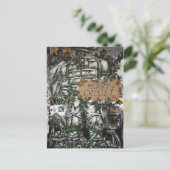 Vrolijke Crisis Graffiti Feestdagenkaart (Staand voorkant)