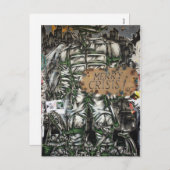 Vrolijke Crisis Graffiti Feestdagenkaart (Voorkant / Achterkant)