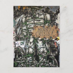 Vrolijke Crisis Graffiti Feestdagenkaart