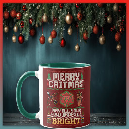 Vrolijke Critmas Loot Drop | Archer lelijke trui Mok