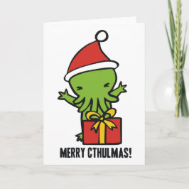 Vrolijke Cthulmas Feestdagen Kaart
