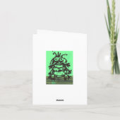 Vrolijke Cyanocitta cristatacristatamas! Feestdagen Kaart (Achterkant)