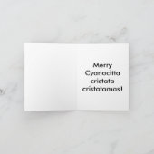 Vrolijke Cyanocitta cristatacristatamas! Feestdagen Kaart (Binnen)