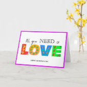 Vrolijke dag-Alle behoefte van de Valentijn U is L Kaart (Gele Bloem)