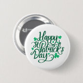 Vrolijke dag patricks ronde button 5,7 cm (Voorkant /achterkant)