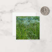 Vrolijke Dag van de Aarde! Notitiekaartje (Voorkant / Achterkant in situ)