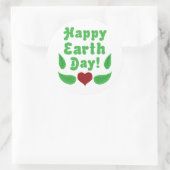 Vrolijke Dag van de Aarde! Ronde Sticker (Tas)