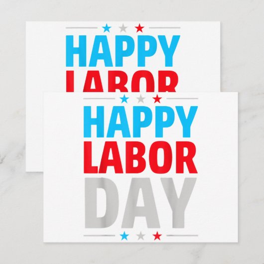 Vrolijke Dag van de Arbeid! Kaart (Voorkant / Achterkant)