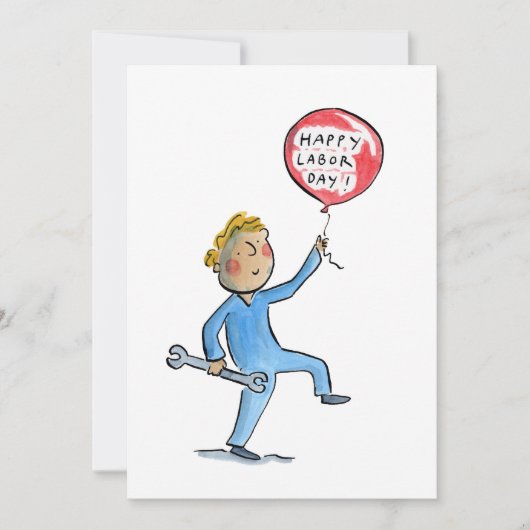 Vrolijke Dag van de Arbeid! Kaart (Voorkant)