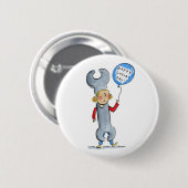 Vrolijke Dag van de Arbeid! Ronde Button 5,7 Cm (Voorkant /achterkant)