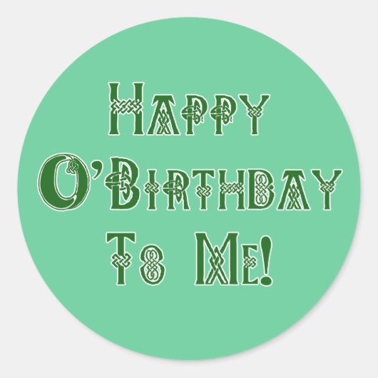 Vrolijke dag van de Hemelvaartsdag voor mij Ronde Sticker (Voorkant)