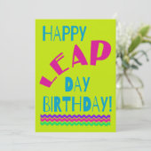 Vrolijke Dag van de Lekker. | Heldergroen Feestdagenkaart (Staand voorkant)