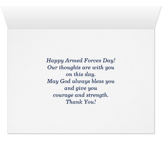 Vrolijke dag van de strijdkrachten. US Patriotic K (Binenzijde Horizontaal (Onderkant))