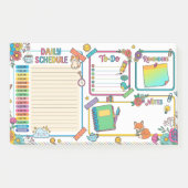 Vrolijke Dagelijkse Planner Post-it® Notes (Voorkant)