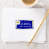 Vrolijke Daisy Adresetiketten Etiket (Insitu)