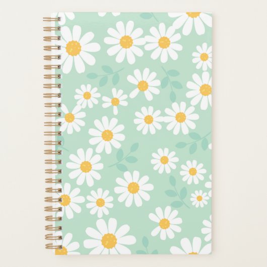 Vrolijke Daisy Floral Planner Hoesje (Voorkant)