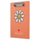 Vrolijke Daisy Illustration – Schattige Retro Desi Klembord (Links)