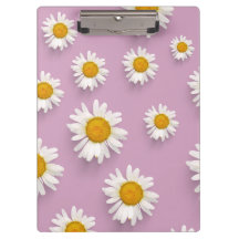 Vrolijke Daisy Pattern op Roze Achtergrond