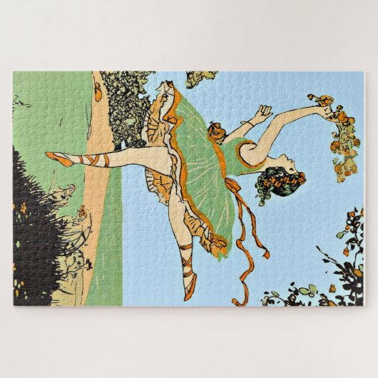 vrolijke danser legpuzzel (Horizontaal)