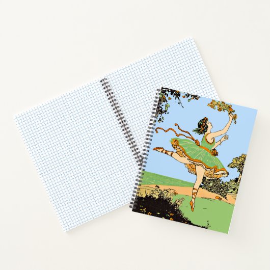 Vrolijke danser print notitieboek (Binnen)