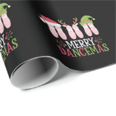 Vrolijke Dansers Kerstballet Schoenen Dansen Cadeaupapier (Rol Hoek)