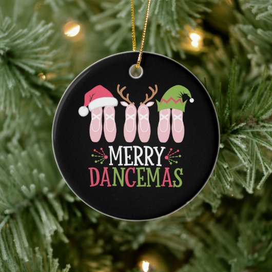Vrolijke Dansers Kerstballet Schoenen Dansen Keramisch Ornament (Boom)