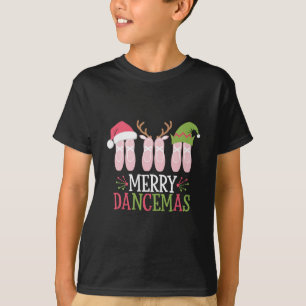 Vrolijke Dansers Kerstballet Schoenen Dansen T-shirt
