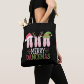 Vrolijke Dansers Kerstballet Schoenen Dansen Tote Bag (Dichtbij)