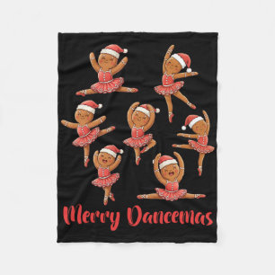 Vrolijke Danskerst Feestelijke Danser Peperkoek Le Fleece Deken