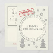 Vrolijke Decryptmas Feestdagenkaart (Voorkant / Achterkant)