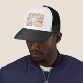 Vrolijke Design : Terug naar voorafdrukken Trucker Pet (In situ)