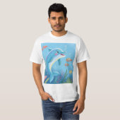 Vrolijke dolfijnmomenten t-shirt (Voorkant volledig)